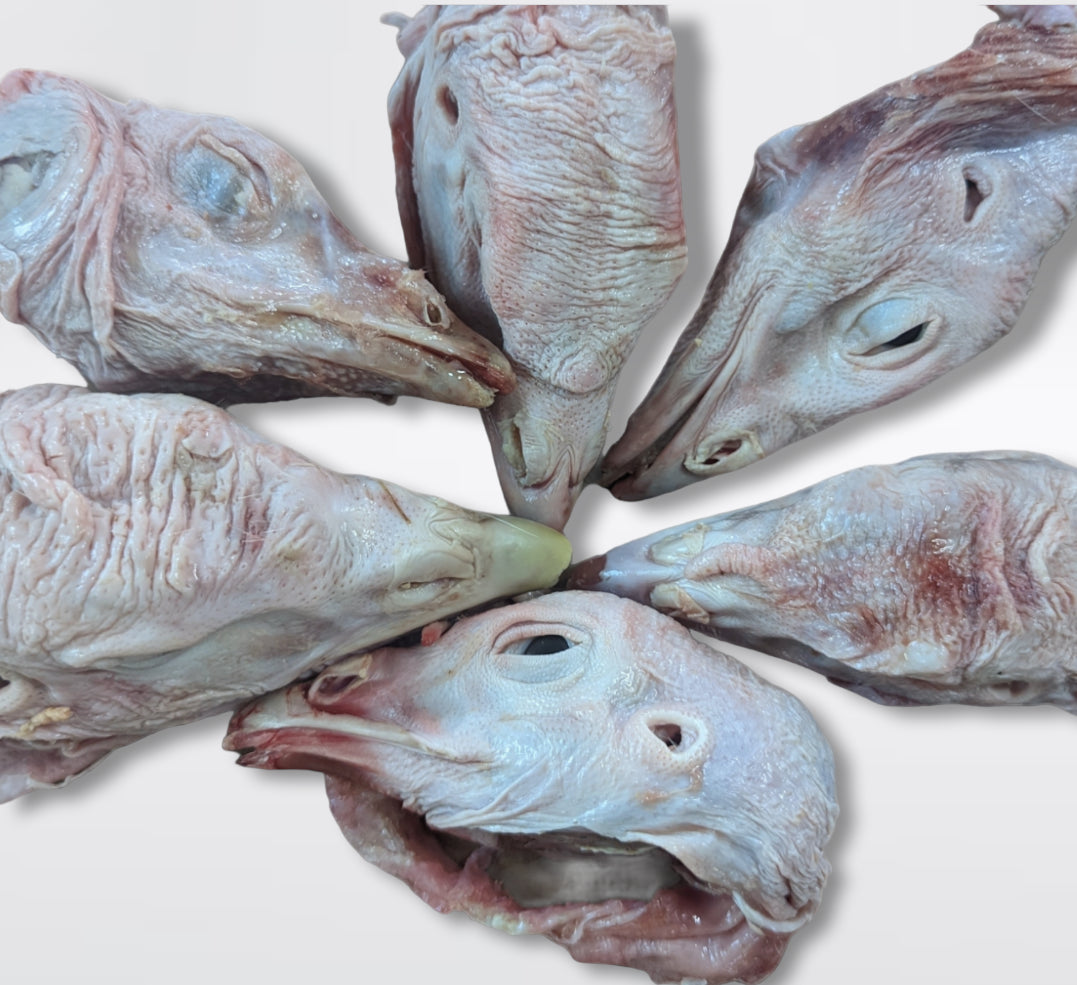 Raw Turkey Heads