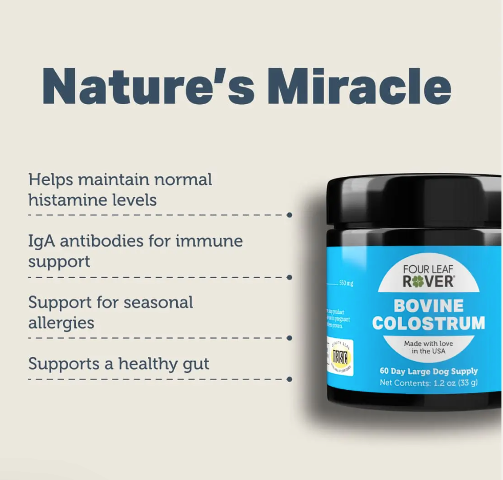 Bovine Colostrum - Four Leaf Rover